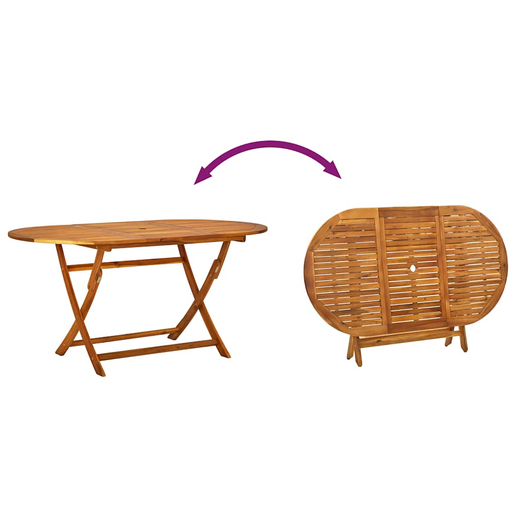 Set mobilier de grădină, 7 piese, lemn masiv acacia/textilenă