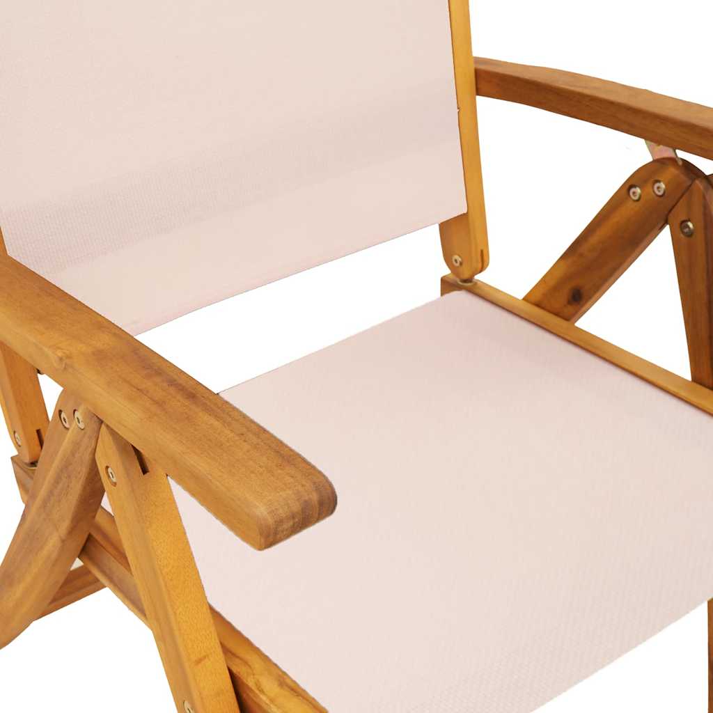 Set mobilier de grădină, 7 piese, lemn masiv acacia/textilenă