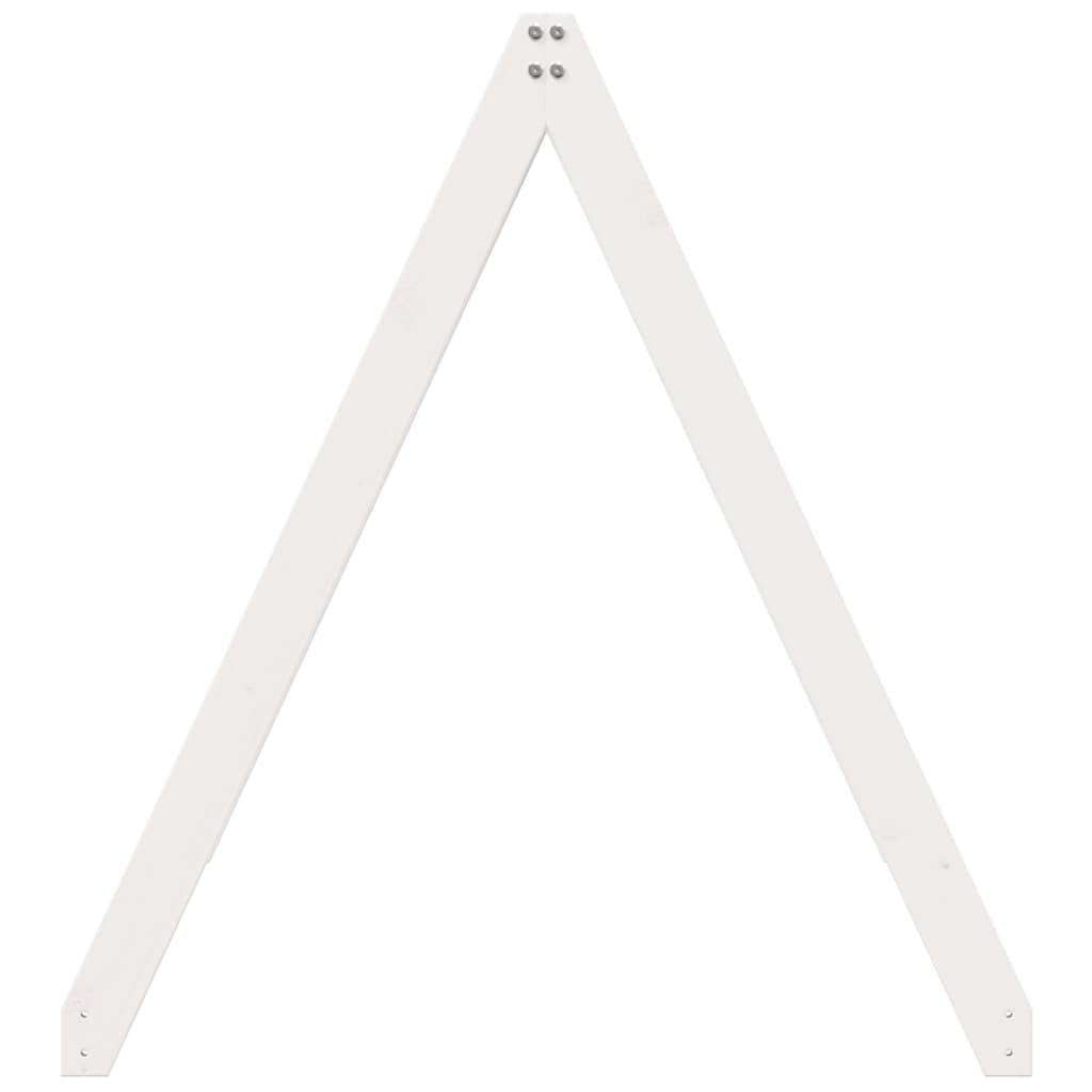 Acoperiș Pat Copii, alb, 199x80,5x88 cm Lemn Mass Pin