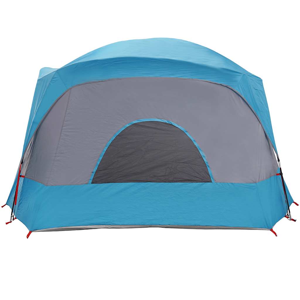 Cort de familie pentru 6 persoane, albastru, impermeabil