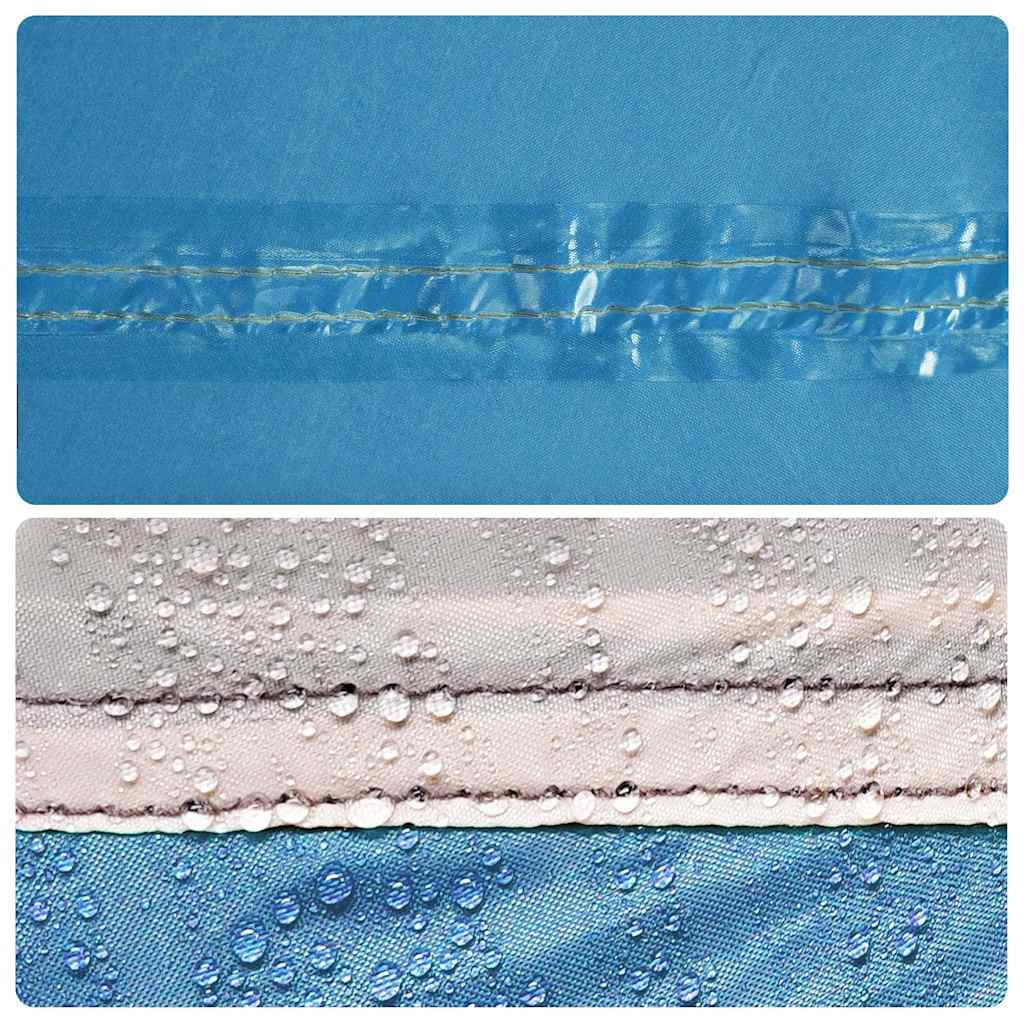 Cort de familie pentru 6 persoane, albastru, impermeabil