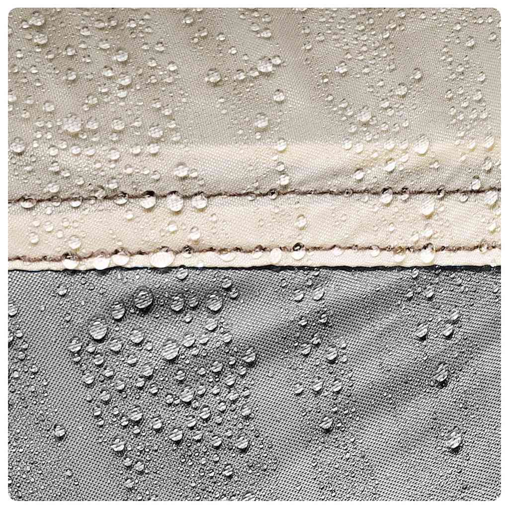 Cort de plajă pentru 2 persoane, gri, rezistent la apă