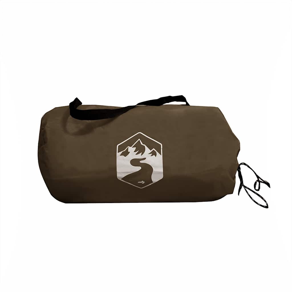 Prelată de camping, maro, 506x306 cm, impermeabilă