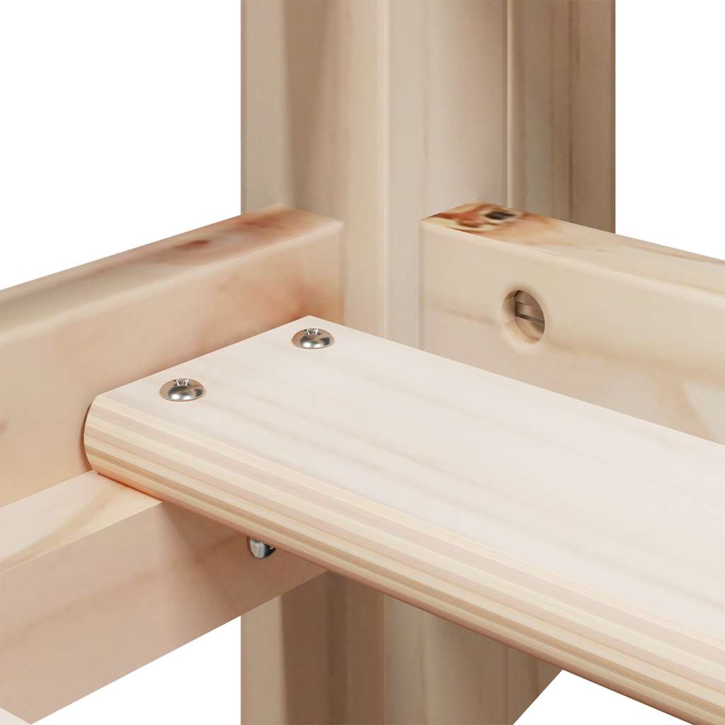 Pat supraetajat fără saltea, 90x190 cm, lemn masiv de pin