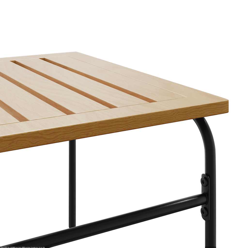 Set mobilier de balcon, 5 piese, cu perne, negru, oțel