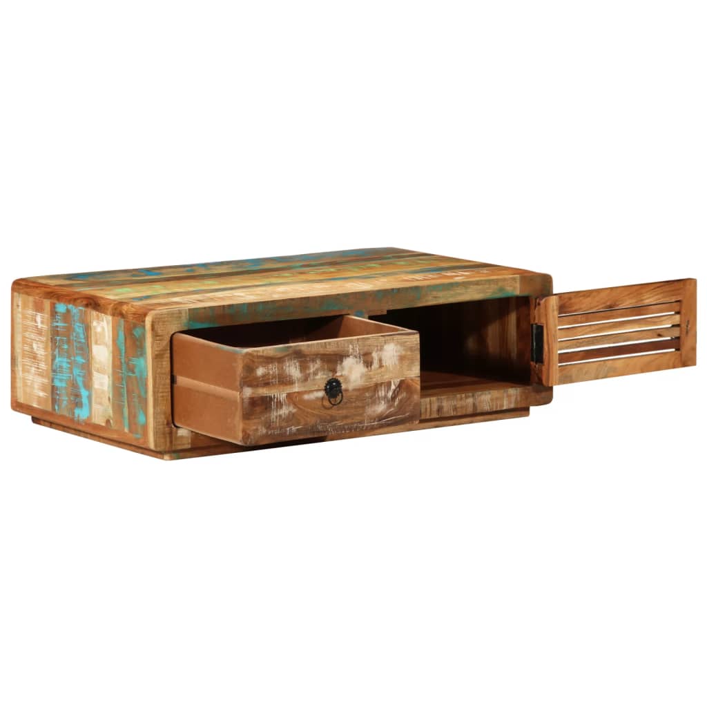 Măsuță de cafea, 89x55x29 cm, lemn masiv reciclat