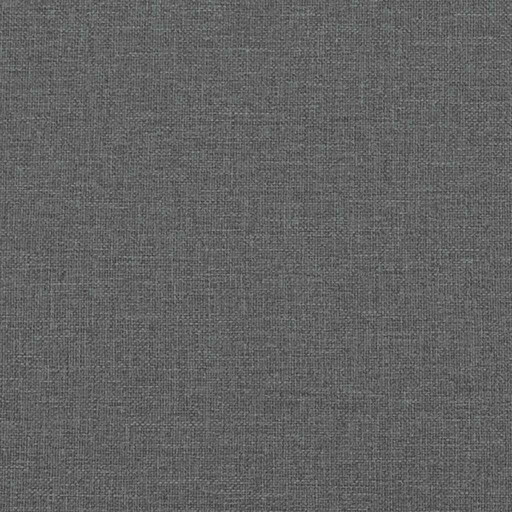 Pat box spring cu saltea, gri închis, 80x200 cm, textil