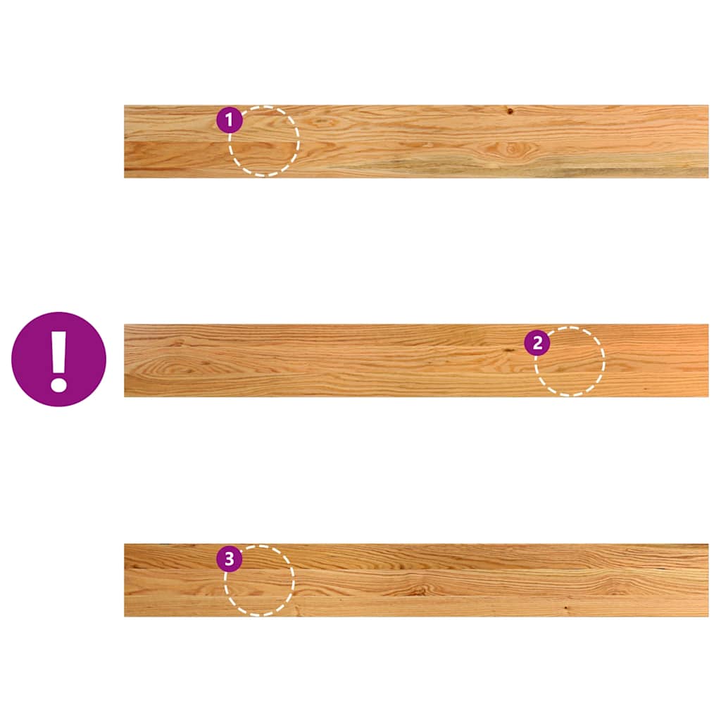 Pervaz 2 buc lemn masiv de maro deschis 120x15x2 cm