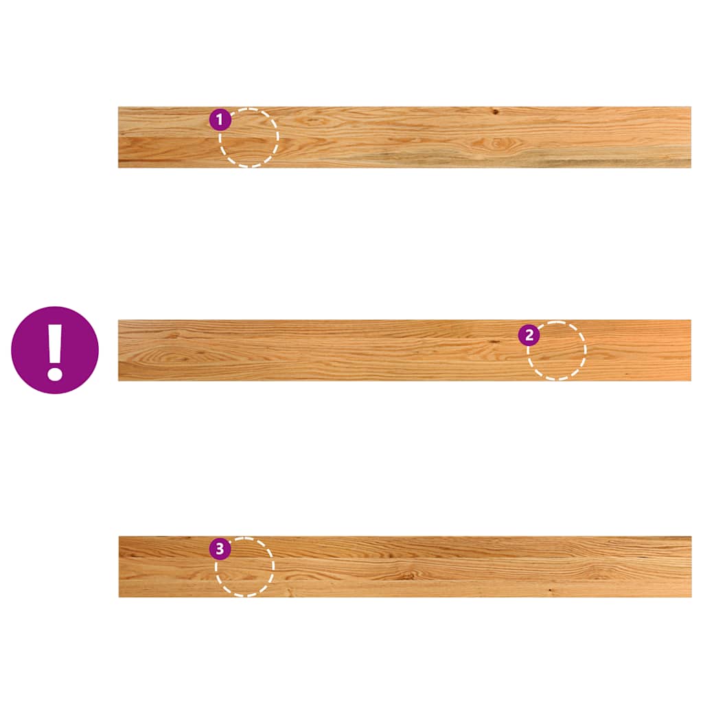 Pervaz 2 buc lemn masiv de maro deschis 140x15x2 cm