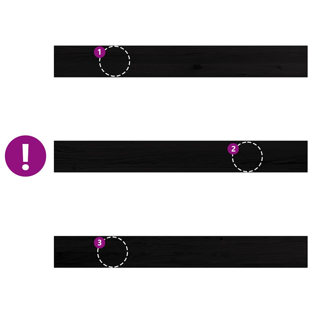 Pervaz 2 buc lemn masiv de Maro închis 120x15x2 cm