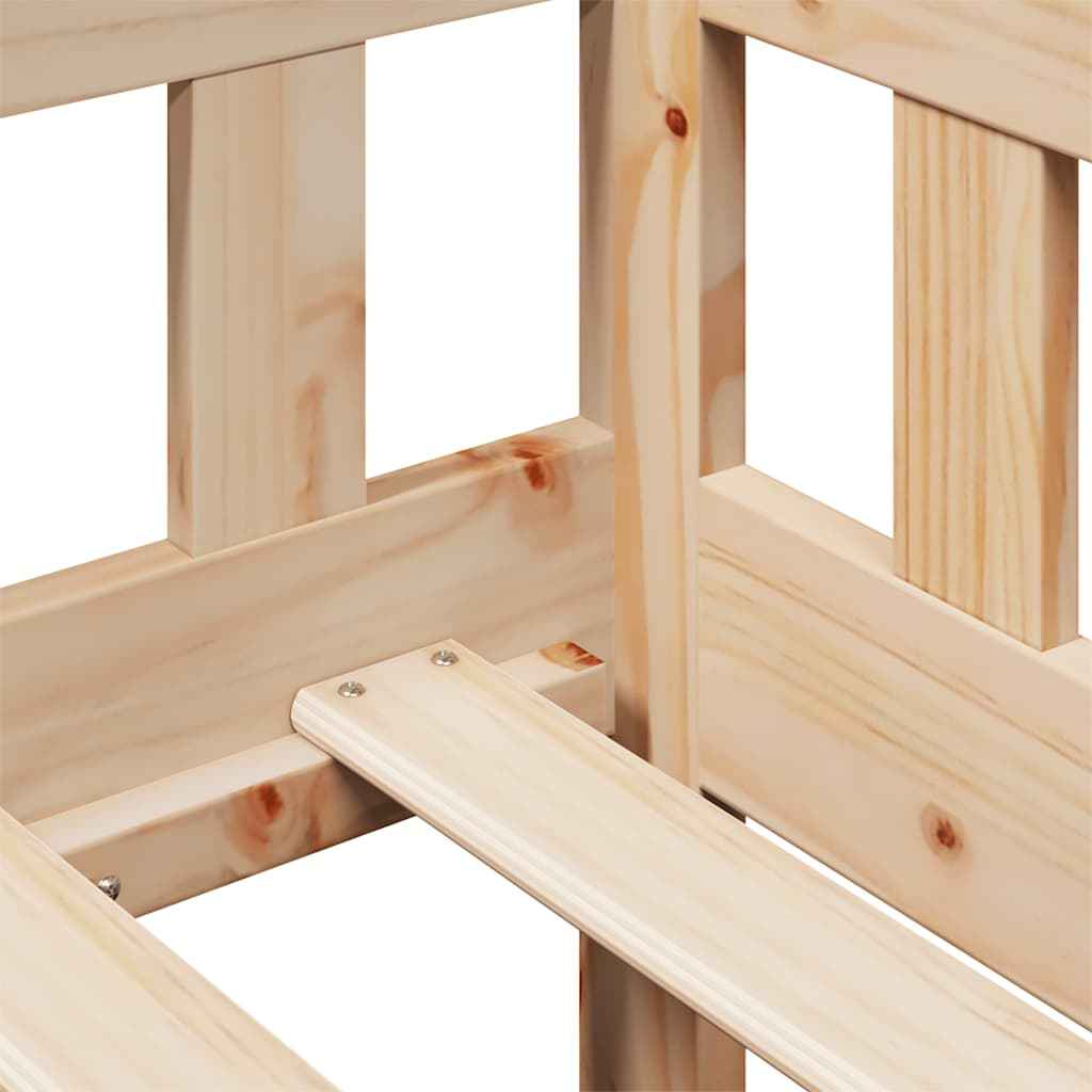 Pat de zi cu sertare, 80x200 cm, lemn masiv pin