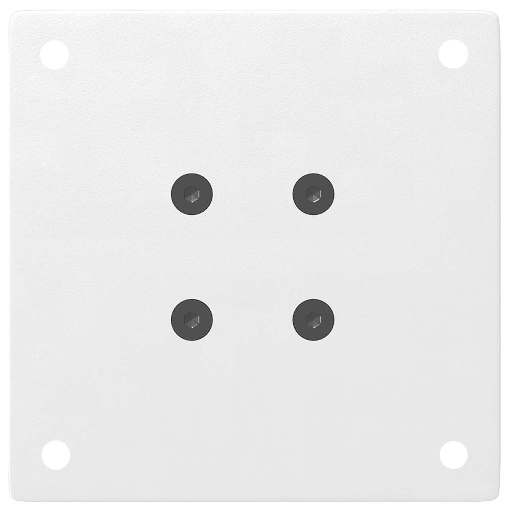 Picioare pentru măsuță de cafea, 4 buc., alb, 42-44 cm, oțel