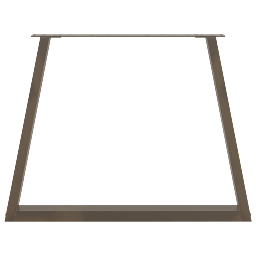 Picioare de masă în formă de V, 3 buc., oțel natural, 100 x (72-73,3) cm