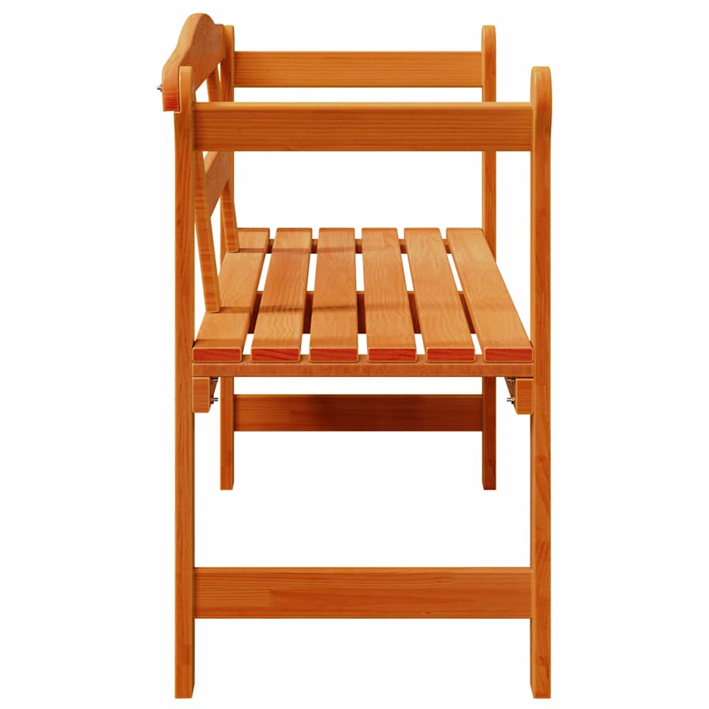 Bancă de exterior Maro 119 x 76 x 44cm Lemn masiv de pin