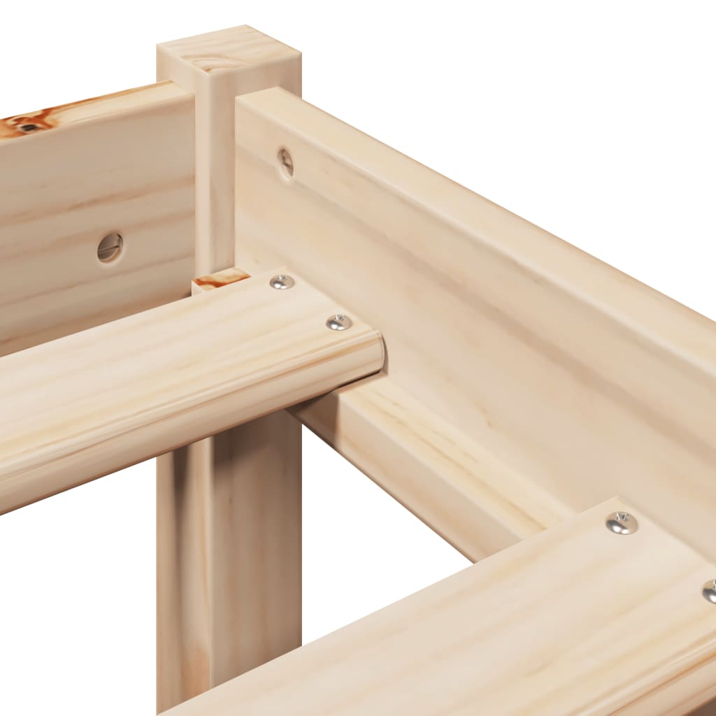 Cadru pat fără saltea, 90x190 cm, lemn masiv de pin