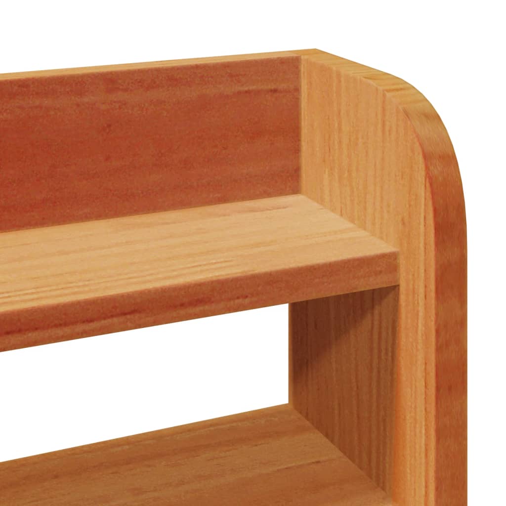 Cadru pat fără saltea, maro ceruit, 160x200 cm, lemn masiv pin