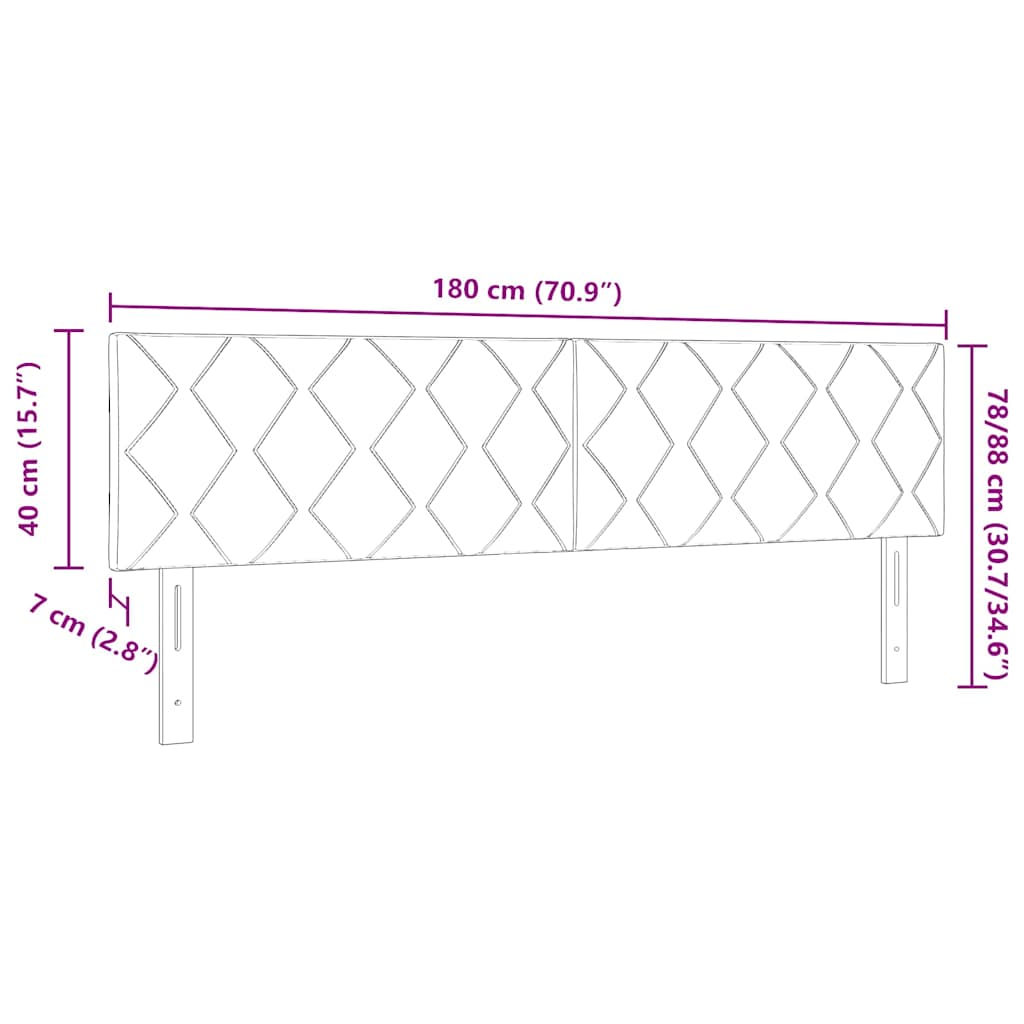 Tăblie LED Roz 180 cm Piele artificială