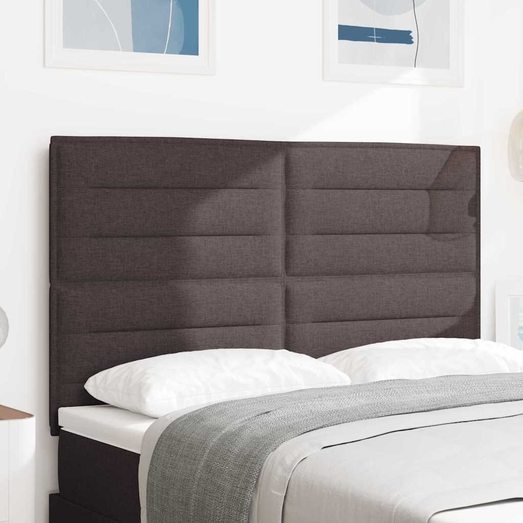 Tăblie LED cu lumini cu bandă LED Maro închis 144 cm Poliester