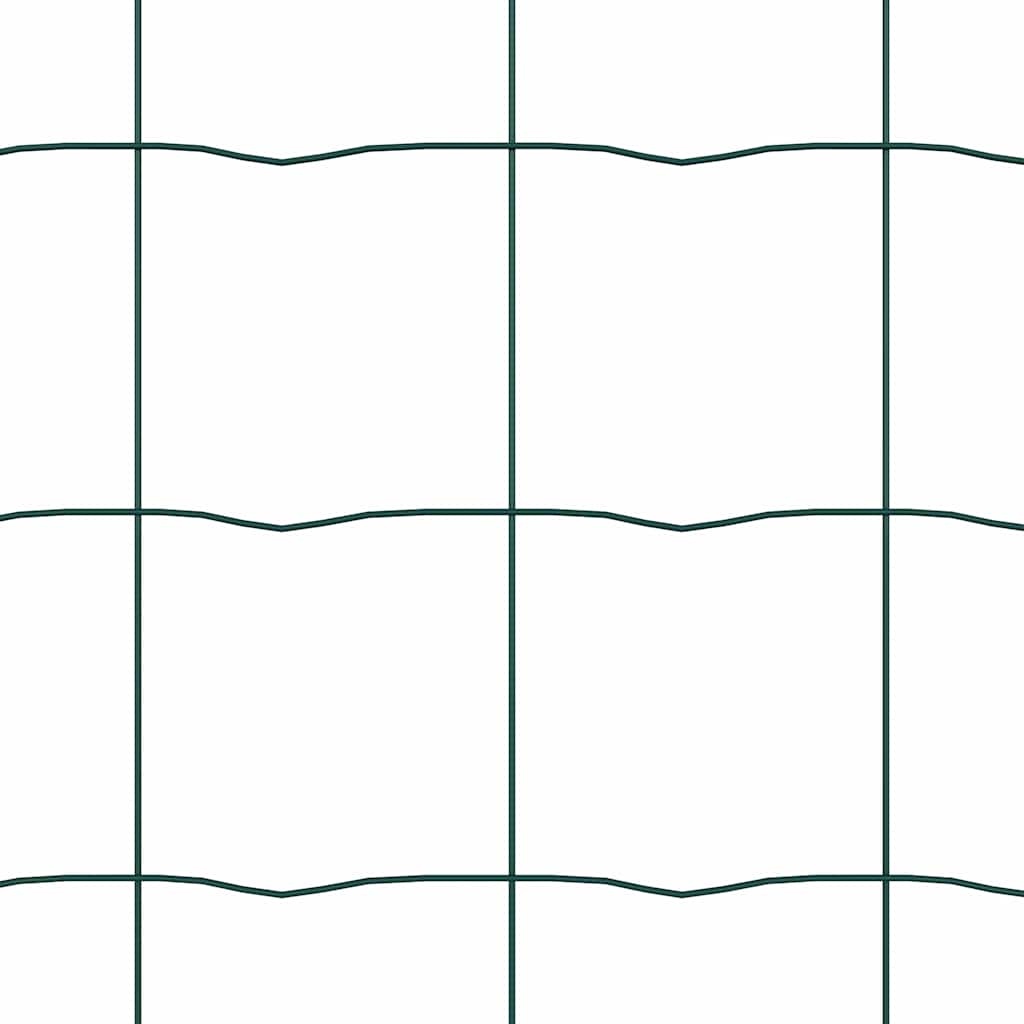 Gard cu Stâlp Verde 0,4 x 50 m Oțel și PVC