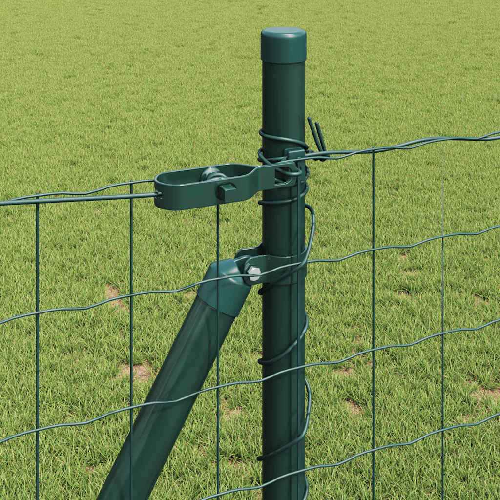 Gard cu Stâlp Verde 0,8 x 25 m Oțel
