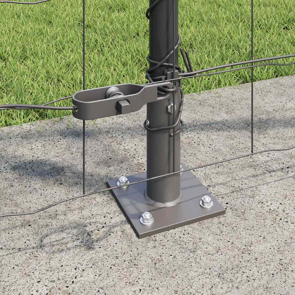 Gard cu Stâlp Gri 1,2 x 25 m Oțel