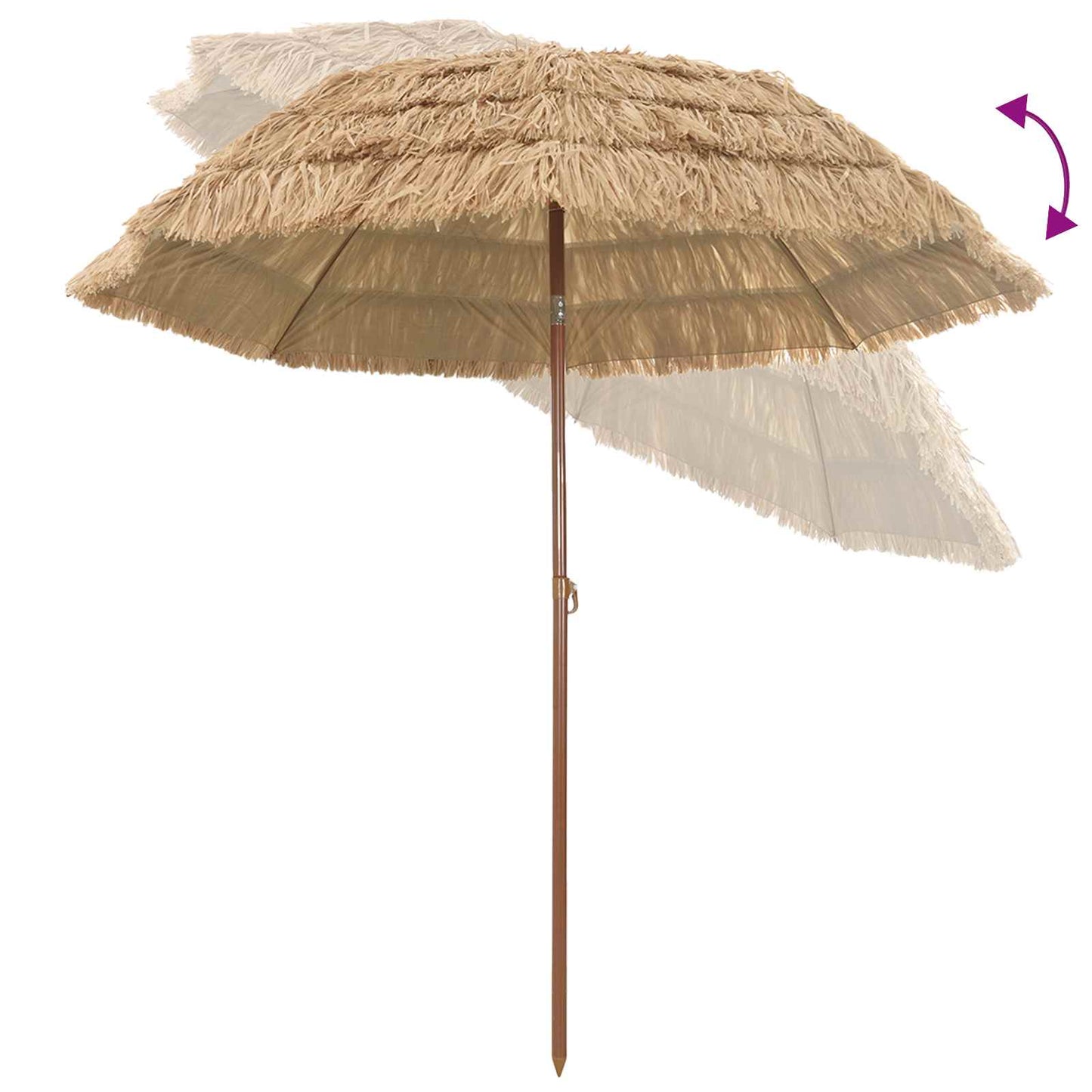 Parasol de Grădină natural 205 x 205 x 210 cm
