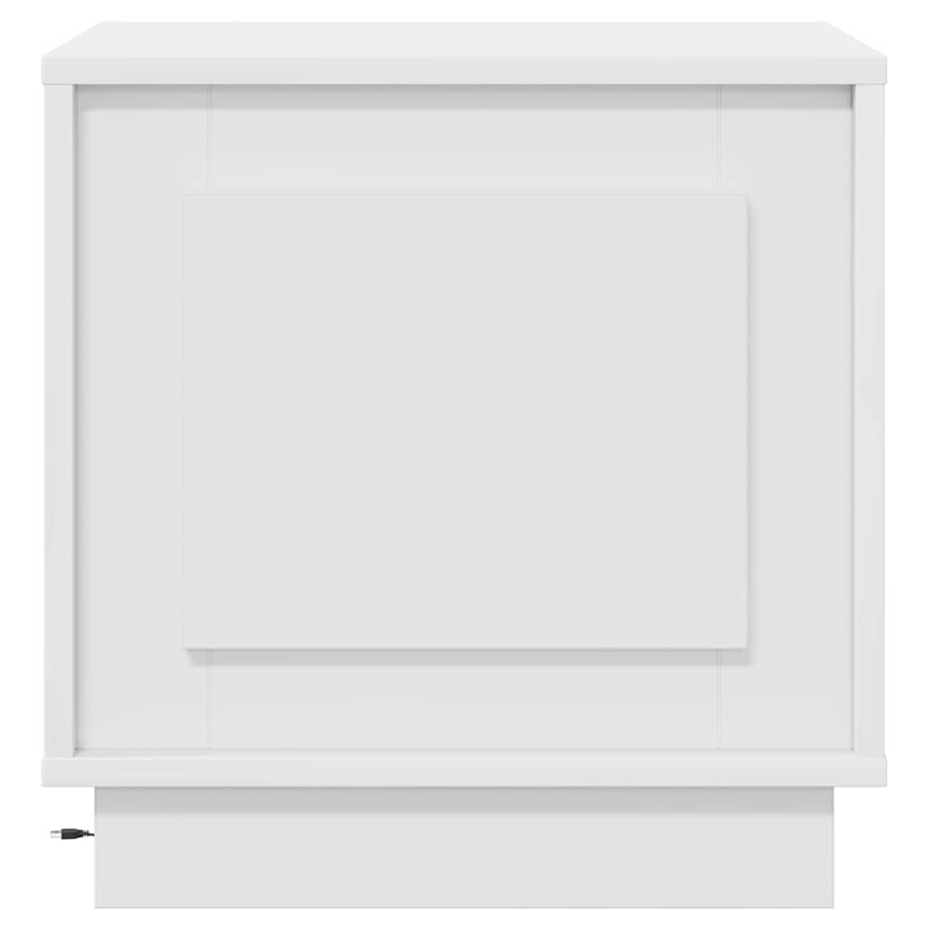 Dulap de noapte Alb 44 x 34,5 x 45 cm Lemn compozit