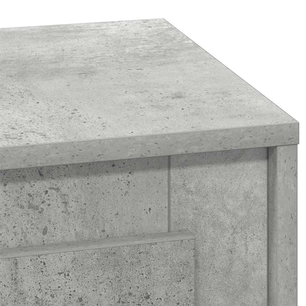Dulap de noapte Gri din beton 44 x 34,5 x 45 cm Lemn compozit