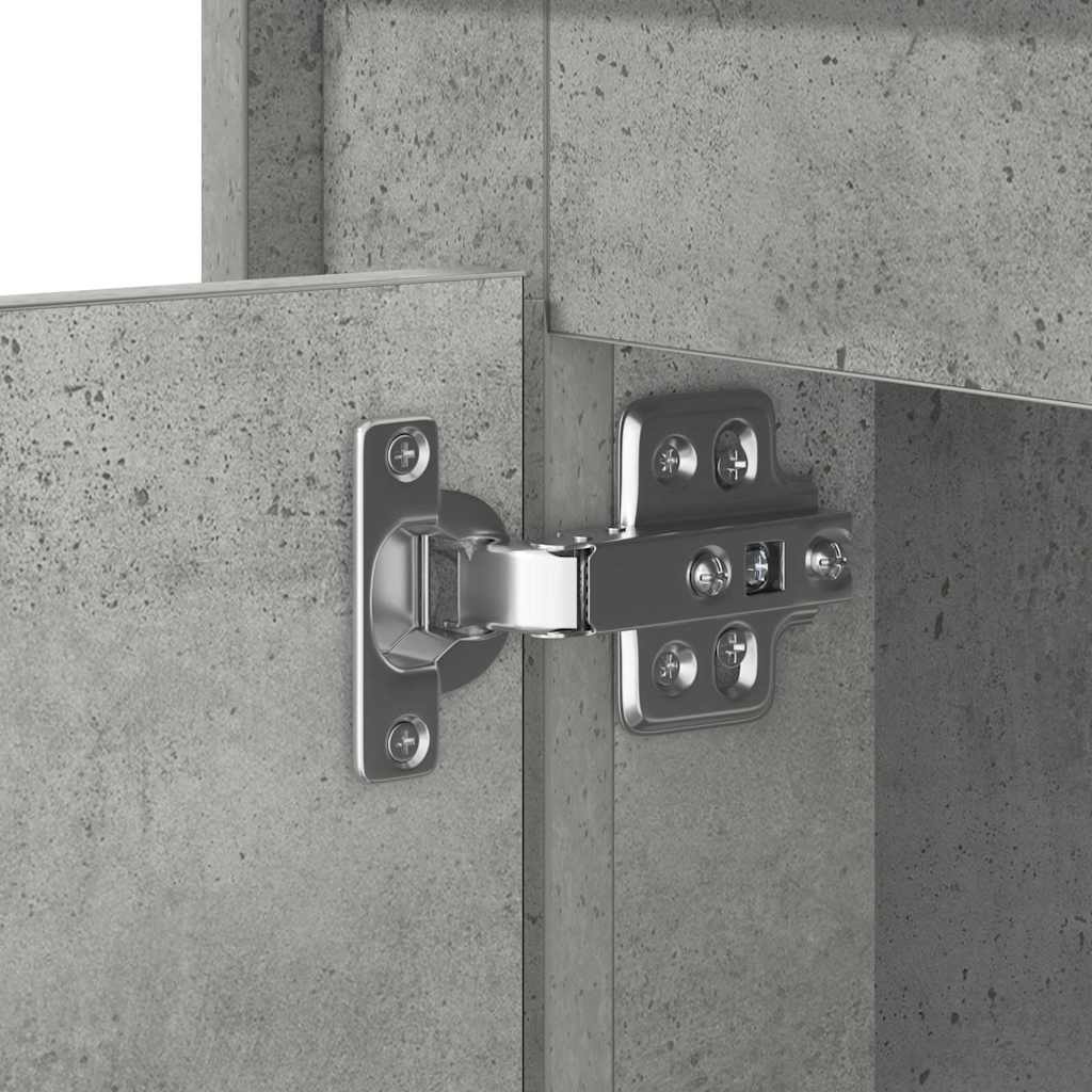 Dulap de noapte Gri din beton 44 x 34,5 x 45 cm Lemn compozit