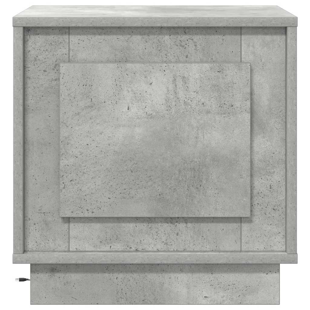 Dulap de noapte 2 pcs Gri din beton 44 x 34,5 x 45 cm