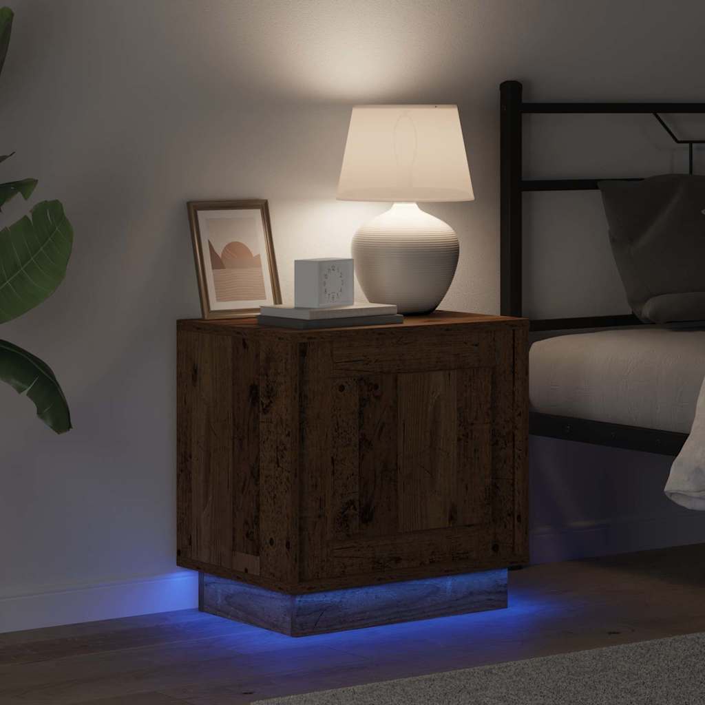 Dulap de noapte 2 pcs Lemn vechi 44 x 34,5 x 45 cm