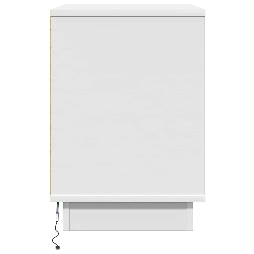 Dulap de noapte 2 pcs Alb 50 x 34,5 x 50 cm Lemn compozit