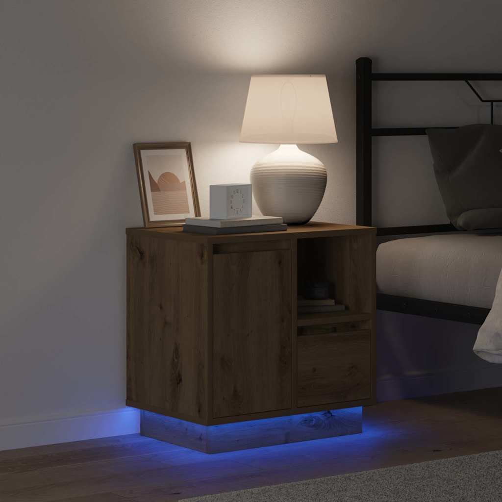 Dulap de noapte cu sertar Stejar Artizanal 50 x 34,5 x 50 cm