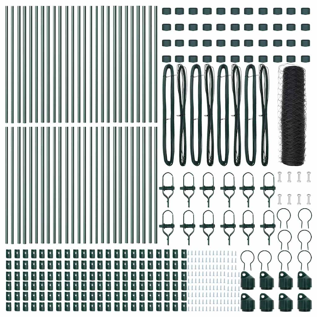 Stâlp de gard. Gri 100 x 0,6 m (plasă de 50 mm) Oțel și PVC