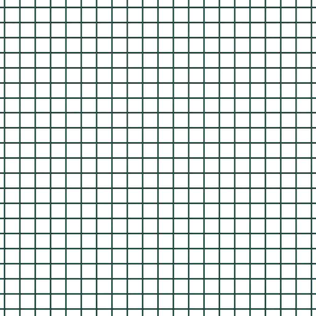 Stâlp de gard. Verde 10 x 0,8 m (12 x 12 mm plasă) Oțel și PVC