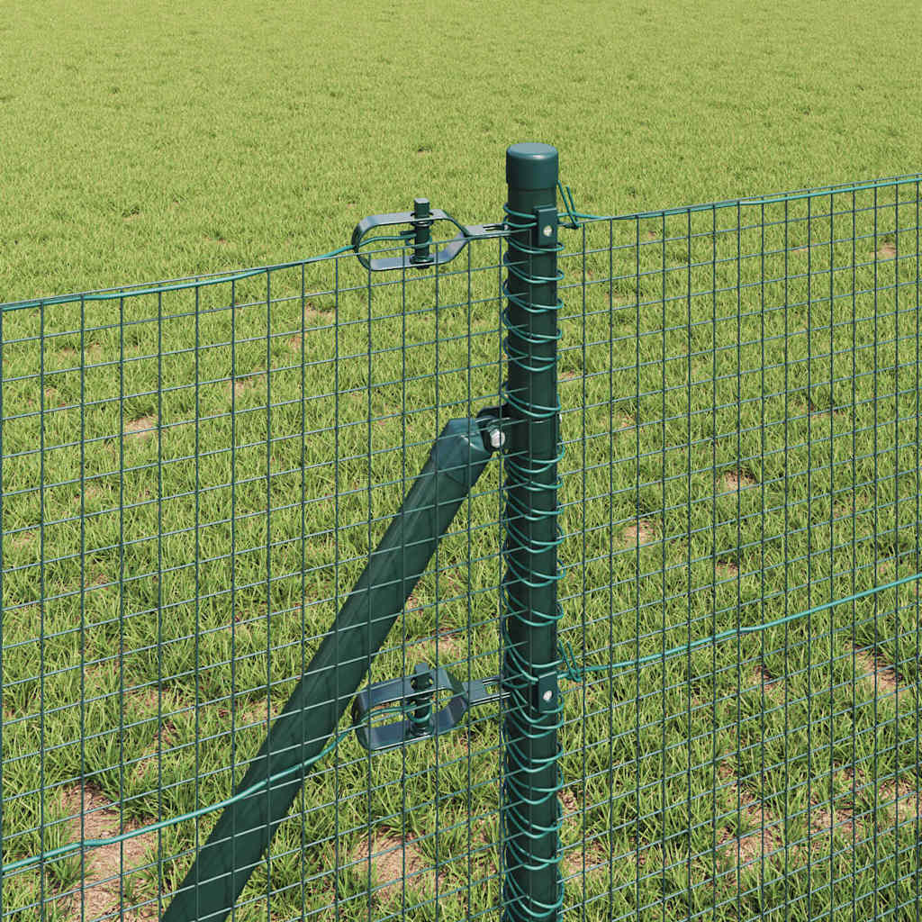 Stâlp de gard. Verde 100 x 0,4 m (plasă 19 x 19 mm) Oțel și PVC