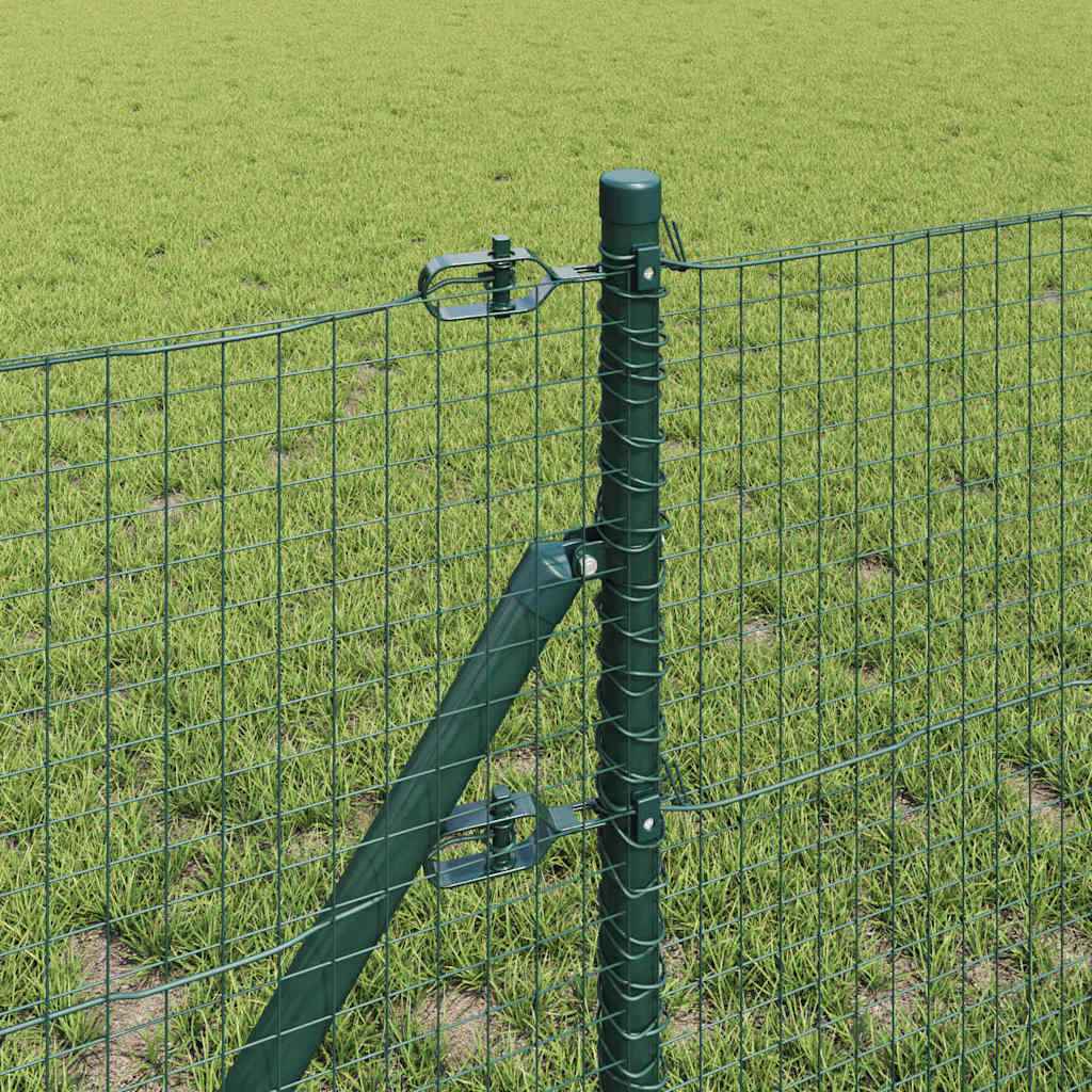 Stâlp de gard. Verde 100 x 0,6 m (plasă 25 x 25 mm) Oțel și PVC