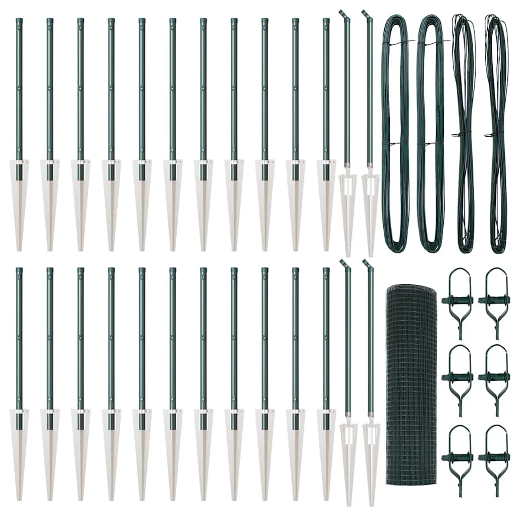 Stâlp de gard. Verde 50 x 0,5 m (plasă de 16 x 16 mm)