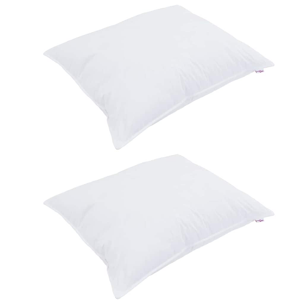 Pernă cu pernă 2 pcs Alb 70 x 90 cm Bumbac