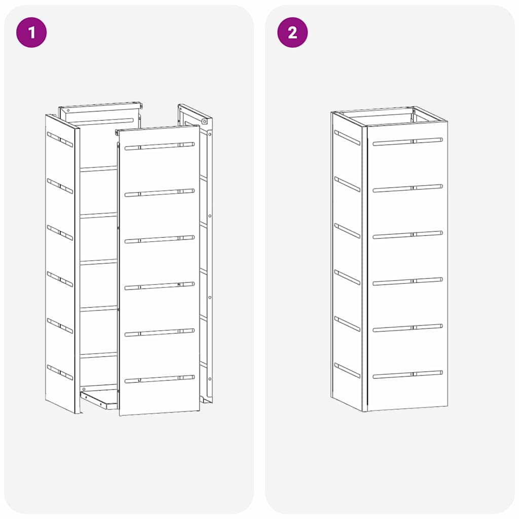 Suport pentru umbrele Roz 15,5 x 15,5 x 49 cm Metal