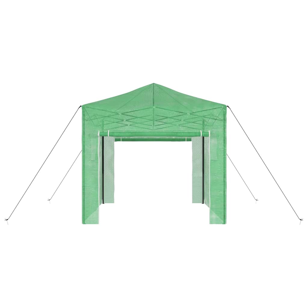 Seră cu cadru pop-up cu acoperiș Verde 290 x 290 x 315 cm Fier