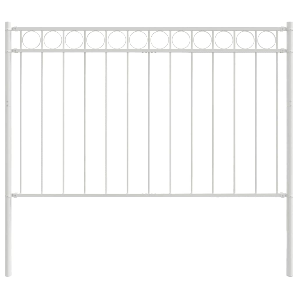 Element de gard Alb 170 x 130 cm Oțel