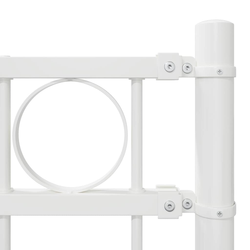 Element de gard Alb 170 x 170 cm Oțel