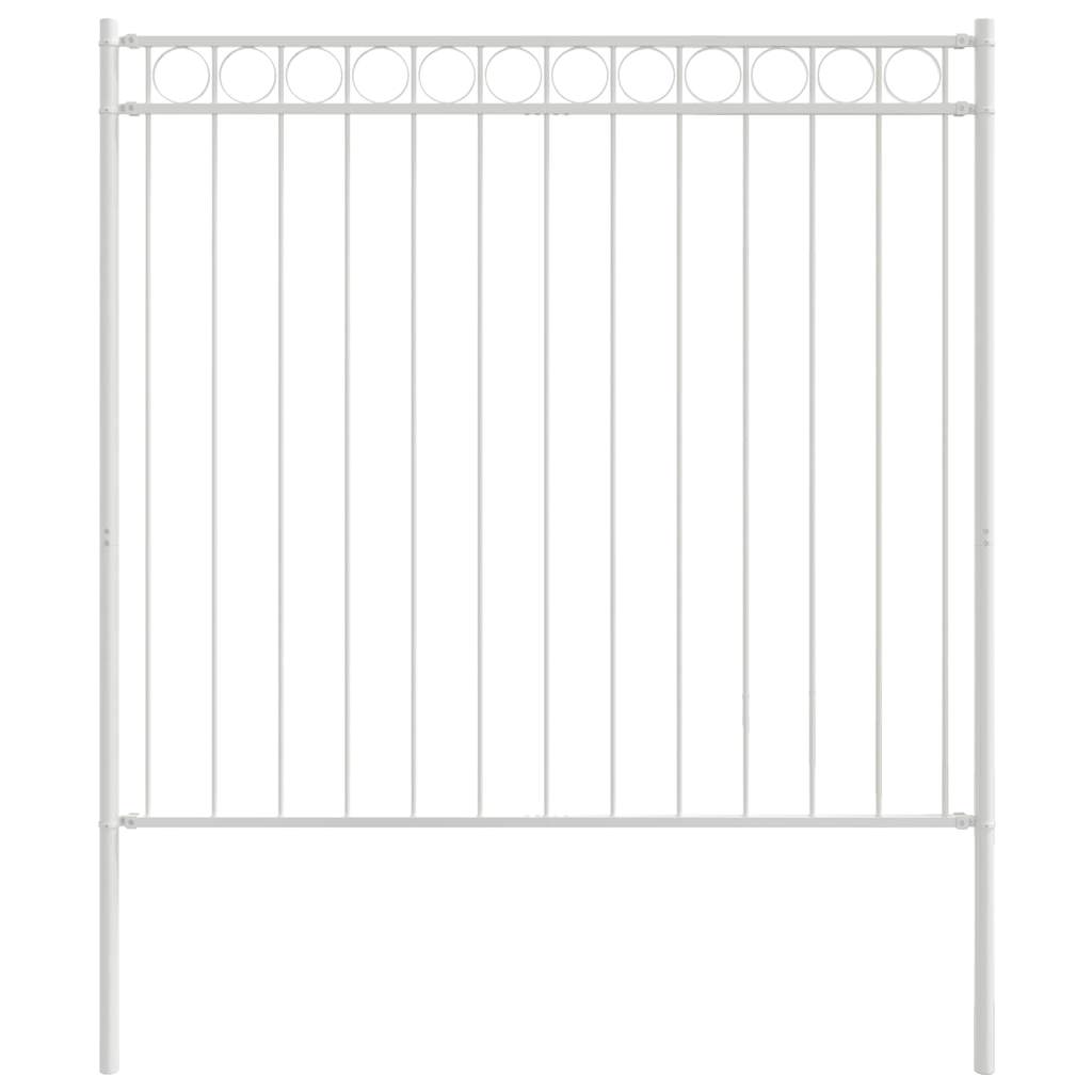 Element de gard Alb 170 x 200 cm Oțel