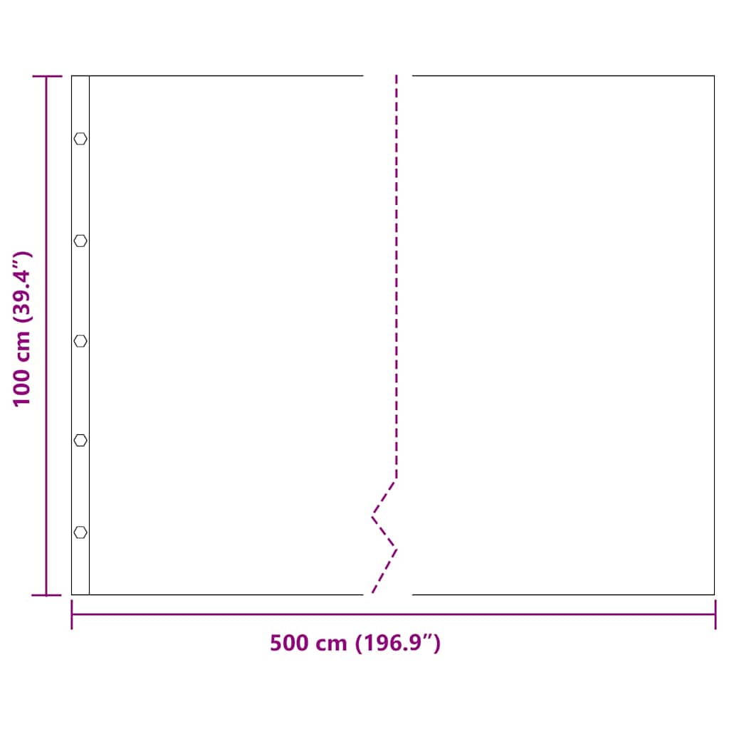 Barieră pentru rădăcini Negru 1 x 5 m Polietilenă