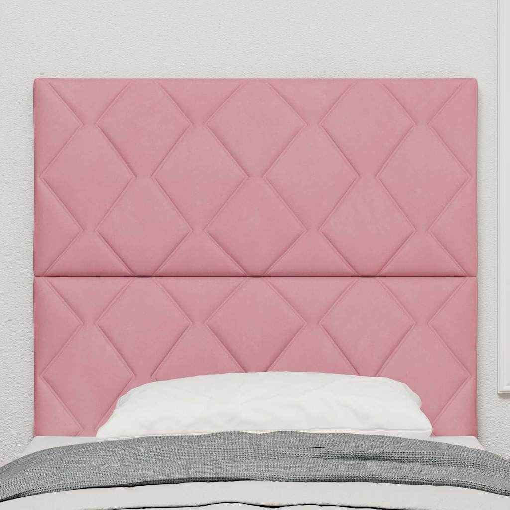 Tăblie cap cu headboard Roz 90 cm Catifea
