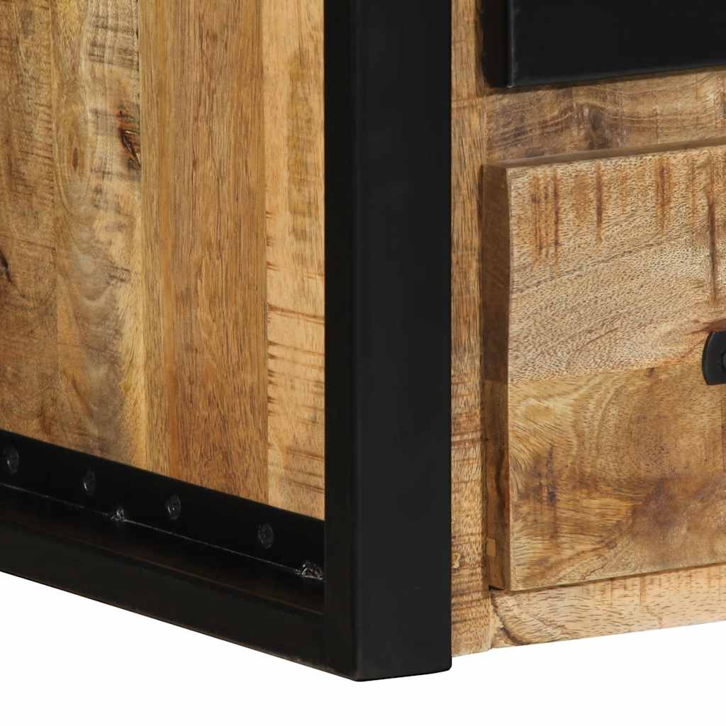 Noptiere 2 buc 40x35x40 cm lemn masiv de mango