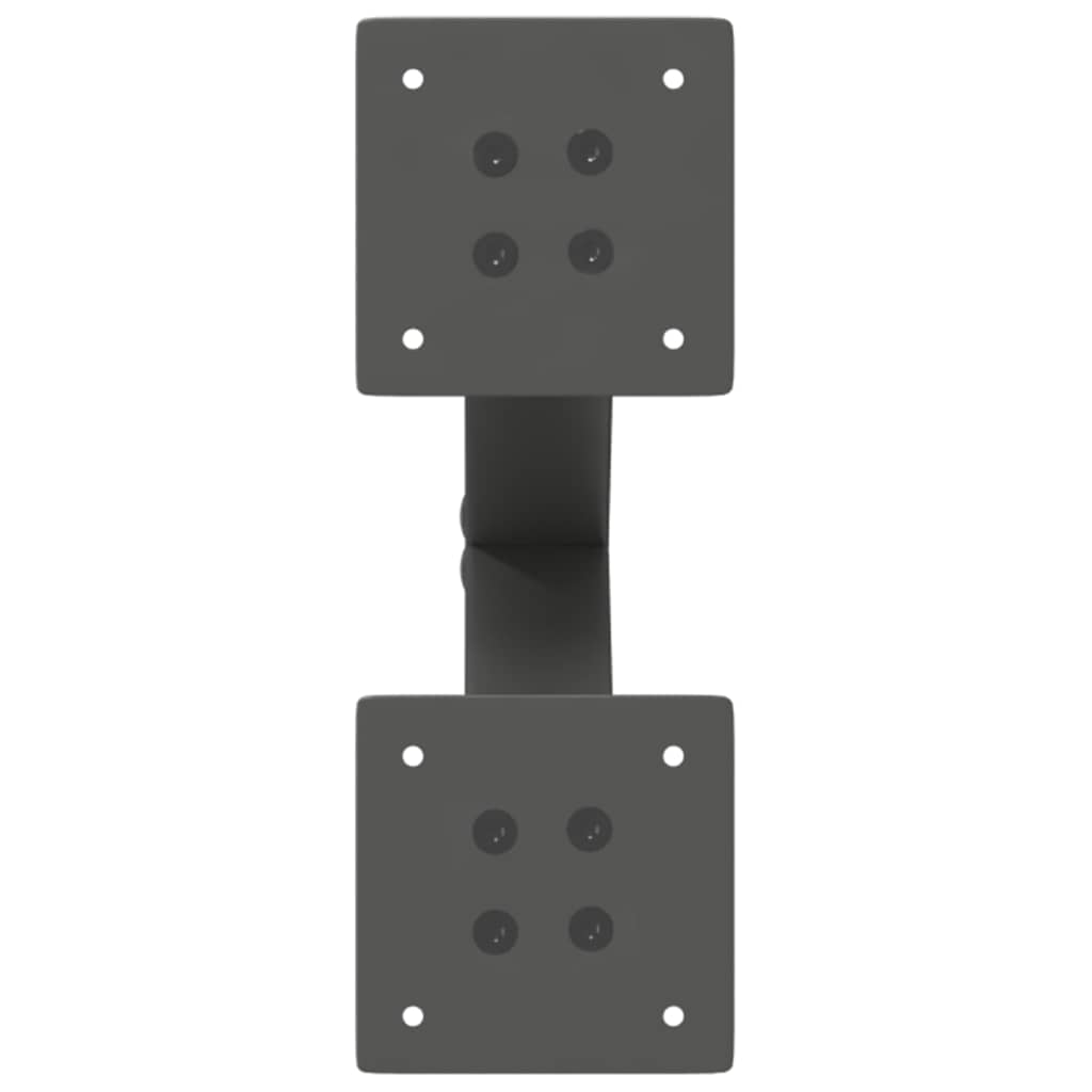 Picioare pentru măsuță de cafea în formă de X, 2 buc., antracit, 38x(42-43) cm, oțel