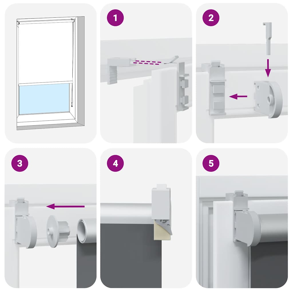 Jaluză cu role opace cafea 150x175 cm lățime material 146,6 cm