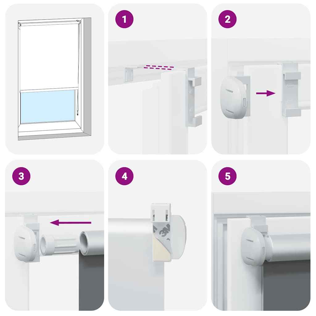 Jaluzea cu role opace 115x130 cm Lățime material 110,7 cm